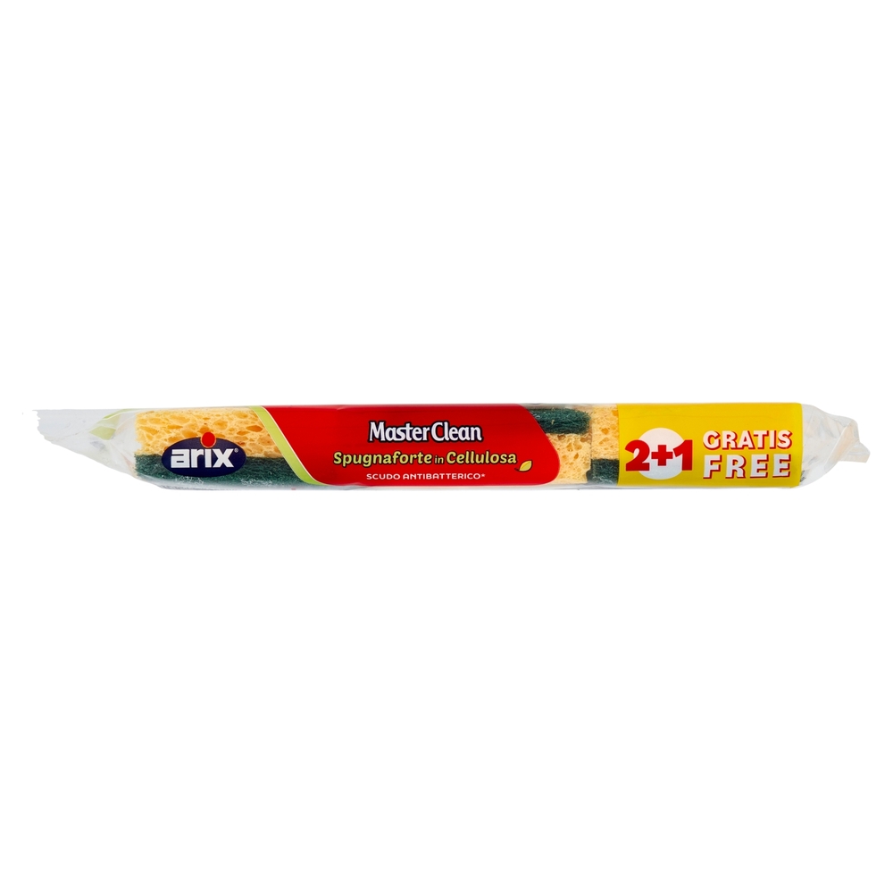 MasterClean Spugnaforte in Cellulosa 2 pz + 1 Gratis